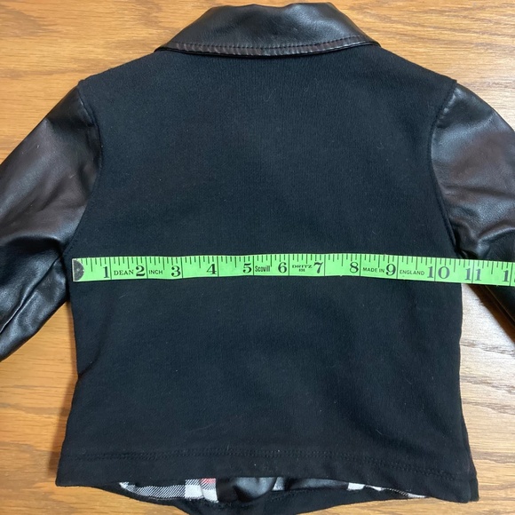 Girls Small (4T) Disney Minnie Mouse Biker Style Jacket Faux Leather EUC - Picture 9 of 14